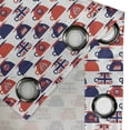 thumbnail image 4 of Ambesonne London Grommet Curtain, Tea Party Flag Cups, 50" x 96", Vermilion Navy Blue, 4 of 6