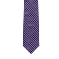 thumbnail image 5 of Jacob Alexander Men's Woven Diamond Grid Pattern Slim 2.5 inch Width Neck Tie - Purple, 5 of 7