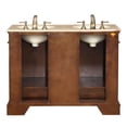 thumbnail image 4 of Silkroad Exclusive Traditional Travertine Bathroom Vanity- Double Sink - 48 in. Wide, 4 of 5