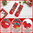 thumbnail image 5 of Oioii Cute Cartoon Christmas Socks - A Pair of Mid-Calf Socks for Autumn & Winter - Ideal for Holiday Warmth, Home Festive Wear, Xmas Gift Giving, Daily Casual Use, D, 5 of 6