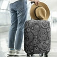 thumbnail image 2 of Black Paisley Pattern Luggage Cover Fashion Suitcase Cover Baggage Covers Fit 25-28 Inch Luggage (Go Travel), 2 of 5