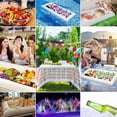thumbnail image 3 of 2 Pack Ice Serving Buffet Salad Cooler Food Drink Containers with Drain Plug, BBQ Picnic Pool Party Supplies Inflatable Cooler, Inflatable Serving Bars Ice Buffet Salad Serving Trays, 3 of 6