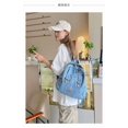 thumbnail image 6 of PRIYAL Denim Backpack for Women Vintage Y2K Grunge Style Lightweight Canvas Rucksack Purse Daypack Aesthetic Cute Travel Jeans Bag, 6 of 7