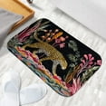 thumbnail image 5 of 1pc Leopard among Flowers Absorbent Non-Slip Bathroom Thickened Flannel Rug Decor,Soft,Quick Drying,Suitable For Indoor/outdoor Use,Bathrooms,Bedrooms,Kitchens,Terrace,Laundry Rooms,16"x24", 5 of 9