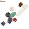 thumbnail image 3 of Spencer 8Pcs Natural Quartz Crystal Healing Tumbled Set Chakra Stones Crystal Points Wands for Reiki Healing, Meditation, Chakra Balance or Ritual, 3 of 8