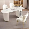 thumbnail image 3 of Work Organizers Office Desk Computer Executive Table Office Desk Desktops Scrivania Cameretta Bureau Tafel Office Furniture My Lux Decor Round, 3 of 10