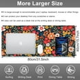 thumbnail image 5 of Colorful Flowers and Plants Desk Mat,Large Bright Abstract Floral Gaming Keyboard Mouse Pad,Non-Slip Rubber Base Desk Pad Thick Stitched Edges Waterproof Mousepad Mouse Mat 31.5"x15.7", 5 of 14