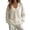 White, variant on Women's Solid Color Deep V Neck Open Front Button Down Oversized Short Knit Cardigan Sweater Jacket, Soft Skin-Friendly Warm Cozy 2026 Trendy Outerwear for Fall Winter Casual Lounge Street Beige