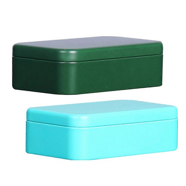 Tinplate Box 4Pcs Assorted Color Metal Box for Versatile Storage Needs