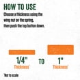 thumbnail image 4 of LEM Products Adjustable Burger Press, Spring-Loaded Hamburger Press Patty Maker, 4 of 7