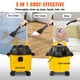 thumbnail image 4 of VEVOR Wet Dry Vac, 2.6 galones, 2.5 Peak HP, aspiradora de tienda 3 en 1 con función de soplado, portátil con accesorios para limpiar piso, tapicería, brecha, automóvil, lista ETL, amarillo, 4 of 9