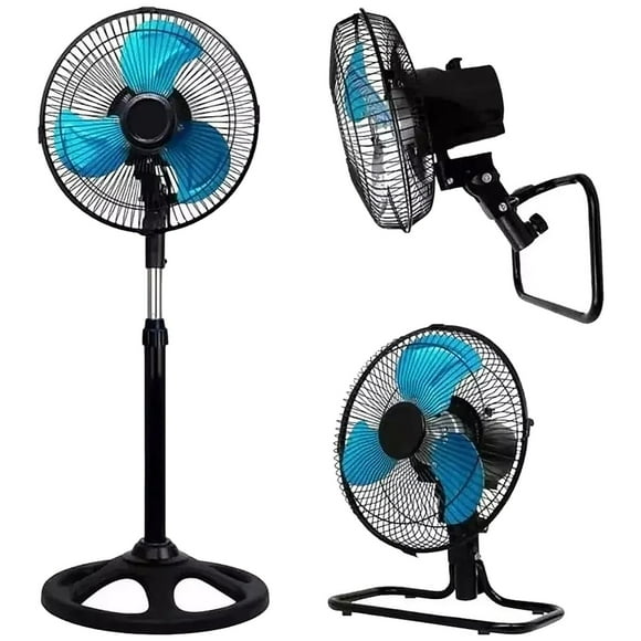 Ventilador Pedestal AIRLUX 3 en 1 95W 18" 3 Velocidades Aspas Metalicas
