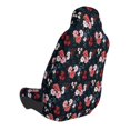 thumbnail image 3 of Picia Rose Flowers Print Waterproof Sweating Car Seat Cover for Post Gym Workout, Running, Beach and Hiking, Universal Fit Anti-Slip Bucket Seat Protector, 3 of 5