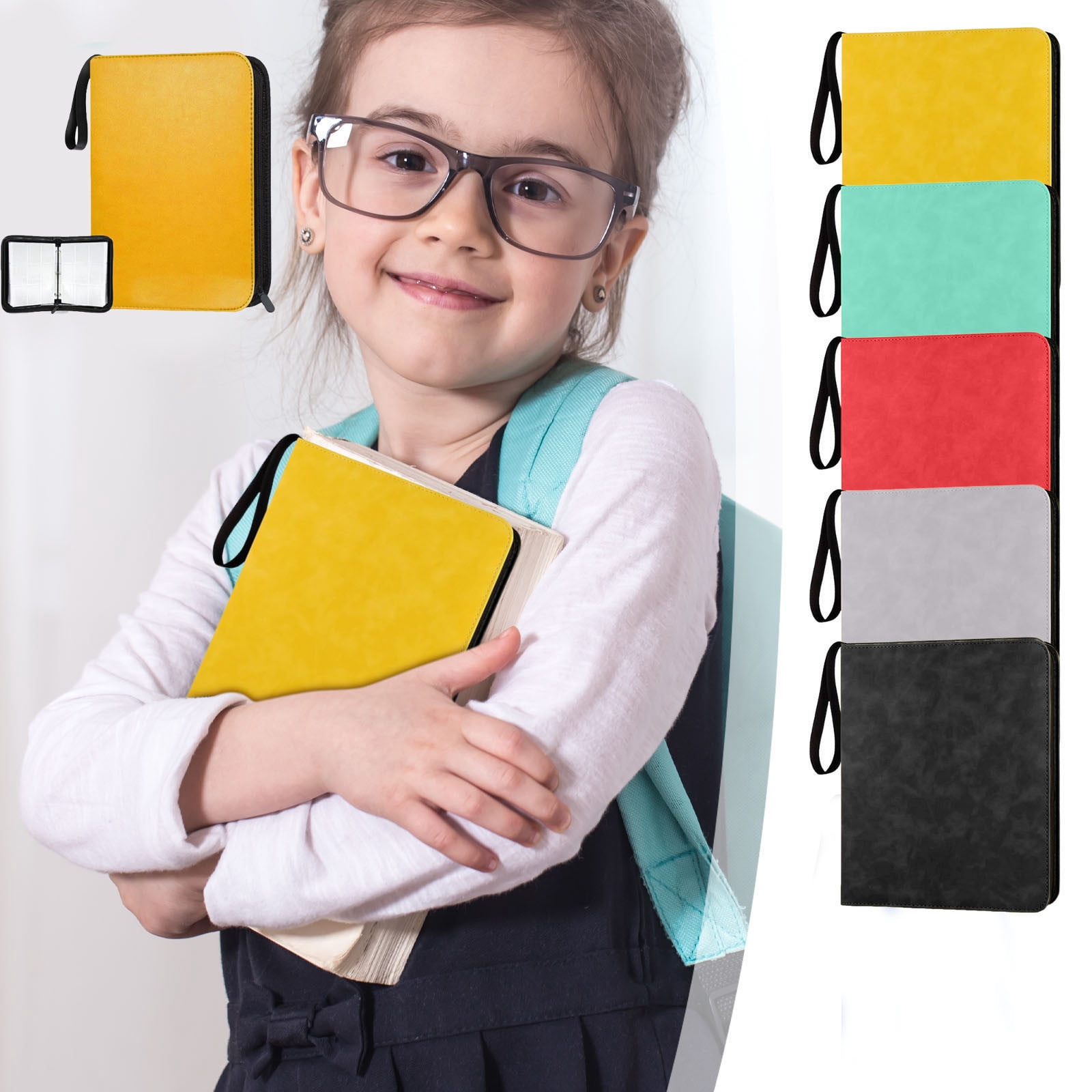 9 Compartments 50 Pages 900 Card Slots Bookmark and Card Book