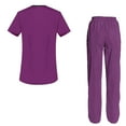 thumbnail image 2 of Women's Scrubs Set Scrub Top and Pants Scrubs Set, 2 of 3
