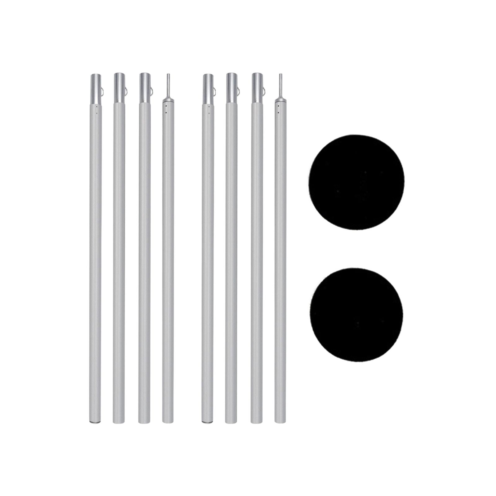 Telescoping Tarp Poles, Aluminum Rods for Tent, Tarps, Lightweight Replacement Tent Poles for