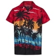 thumbnail image 2 of Camisas con estampado 3D de palmeras y mangas cortas para hombre, camisa hawaiana de gran tamaño con botones, blusas casuales de verano, camisa para hombre, 2 of 5