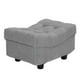 thumbnail image 5 of Sala Bali Rogga (Love Seat, Love Seat, Taburete) Gris, 5 of 8