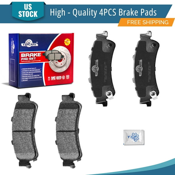 YXPCARS D792: 4PCS Rear Ceramic Brake Pads for Cadillac DTS DeVille Escalade Chevrolet Silverado 1500 Astro GMC Sierra 1500 Safari Yukon
