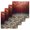 Red, variant on Light Blue Ocean Waves Kitchen Dish Towels for Drying Dishes Set of 4, Summer Beach Coastal Abstract Waffle Weave Microfiber Hand Tea Bathroom Towels Quick Dry & Absorbent Towel 12x12