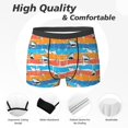 thumbnail image 2 of Men's Boxer Briefs, Shark On Line Soft Comfy Mens Underwear Boxer Briefs Breathable With Widen Waist, 2 of 7