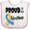 White and Pink, variant on Inktastic Proud of my Brother Down Syndrome Awareness Boys or Girls Baby Bib