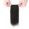 thumbnail image 4 of MY-LADY Invisible Short Clip In Remy Human Hair Extensions Side Patch Hair Pad Hairpiece Topper For Thicker #1B Natural Black 4inch, 4 of 9