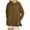 Brown, variant on Women's Oversized Crewneck Sweatshirts with Side Zipper Split Long Sleeve Plain Pullover Fall Winter Casual Tops (L, White)