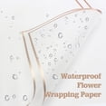 thumbnail image 3 of 20 Sheets Flower Wrapping Paper - Waterproof Floral Bouquet Wrapping Paper, DIY Craft Packaging, Florist Supplies Packaging for Wedding Birthday Gift, 22.8x22.8 inch (White), 3 of 6