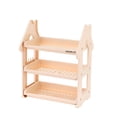 thumbnail image 6 of CQCYD 2Pcs Small House Spice Rack Kitchen Countertop Organizer, 3-Tier Desktop Storage Shelf for Spices Jars Condiments, Space-Saving Counter Rack for Kitchen Bathroom Office, Decorative Home Storage, 6 of 9