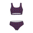 thumbnail image 5 of Kdxio Blackberries for Womens High Waisted Bikini Top Sports Style Two Piece Bathing Suits, 5 of 5
