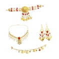 thumbnail image 1 of Conjunto de joyas para danza del vientre, collar y pendientes vintage para carnaval y espectáculos. Pendientes de gancho, 1 of 8