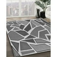 thumbnail image 3 of Ahgly Company Machine Washable Indoor Square Transitional Gray Cloud Gray Area Rugs, 8' Square, 3 of 7