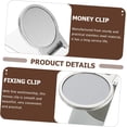 thumbnail image 4 of HUGFEGWE Stainless Steel Money Clip Practical Wallet Clip Money Storage Clip File Fixing Clip Office Paper Clips UA824-19380, 4 of 9