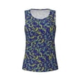 thumbnail image 4 of Fotbe Uncaria Flower Womens Loose Fit Casual Flowy Slim-Fit Tank Tops Athletic Round Neck Trendy Sleeveless Summer Tops for Gym and Yoga-XX-Large, 4 of 9