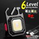 thumbnail image 2 of Minilinterna LED magnética recargable por USB, llavero de bolsillo, luz para abrebotellas, 500mah, 6 modos de luz, 500ml, 2 of 4