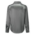 thumbnail image 3 of Yynuda Camisa ligera de satén brillante para mujer, 3 of 5