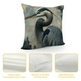 thumbnail image 4 of JEUXUS Short Plush Pillowcase (Universal 1) - High-Quality Modern Bird Paintings in Teal and Grey Color White, 4 of 5