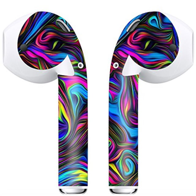 Download Airpod Skins Wraps for Your Apple Airpods Neon Color Swirl Vinyl Decals Stylize, Customize ...