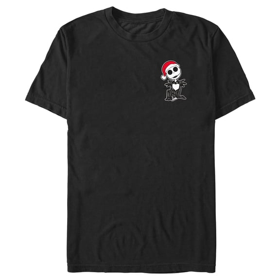 Men's The Nightmare Before Christmas Small Santa Jack Skellington  Graphic T-Shirt
