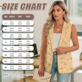 thumbnail image 6 of Psesaysky Cute Corgi Print Womens Vest Fashion Dressy Single Button Sleeveless Blazer Suit Jackets Office Work Clothes, Size 2XL, 6 of 6