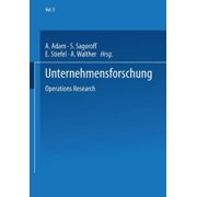 Unternehmensforschung: Operations Research, (Paperback)