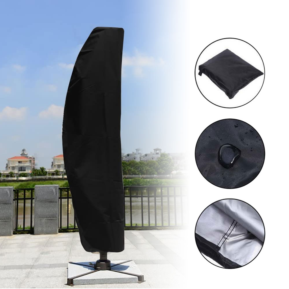 Waterproof Windproof AntiUV Parasol Cover, Heavy Duty Rip Proof 210D