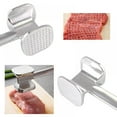 thumbnail image 3 of 2PCS Meat Tenderizer Hammer with Comfortable-Grip Handle, Dual-side Meat Mallet for Kitchen, Heavy Duty Meat Pounder Hammer For Tenderizing Steak, Beef and Fish, 3 of 6