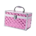 thumbnail image 2 of Kuntesetty Makeup Case Nail Art Storage Vanity Case Sturdy Multifunction Makeup Storage Box Pink, 2 of 9