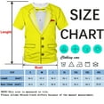 thumbnail image 4 of Blissboy Tuxedo T-Shirt Funny Suit Design Graphic T-Shirt Novelty Tux Shirt Fake Suit Tee with Bowtie, Unisex Adult, 4 of 7