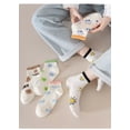 thumbnail image 3 of Calcetines blancos coloridos para mujer, calcetines náuticos, calcetines cortos de dibujos animados japoneses, estilo de moda, calcetines de algodón populares para primavera y verano, 3 of 6