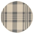 thumbnail image 3 of Safavieh Courtyard Benjamin Plaid Indoor/Outdoor Area Rug, Gray/Bone, 6'7" x 6'7" Round, 3 of 12