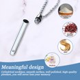thumbnail image 4 of Collar de cremación de cilindro de acero inoxidable de recuerdo conmemorativo personalizado unisex MFZFUKR BST3008539-1, 4 of 6