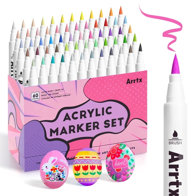 Rotuladores de pintura acrílica Arrtx, 60 colores, para artistas